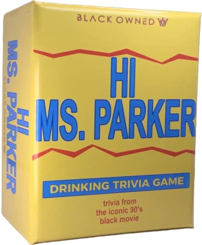 שחור בבעלות HI MS Parker משקה משחק קלפי מסיבות טריוויה למבוגרים | משחקי מסיבות למבוגרים מהסרט השחור האייקוני של